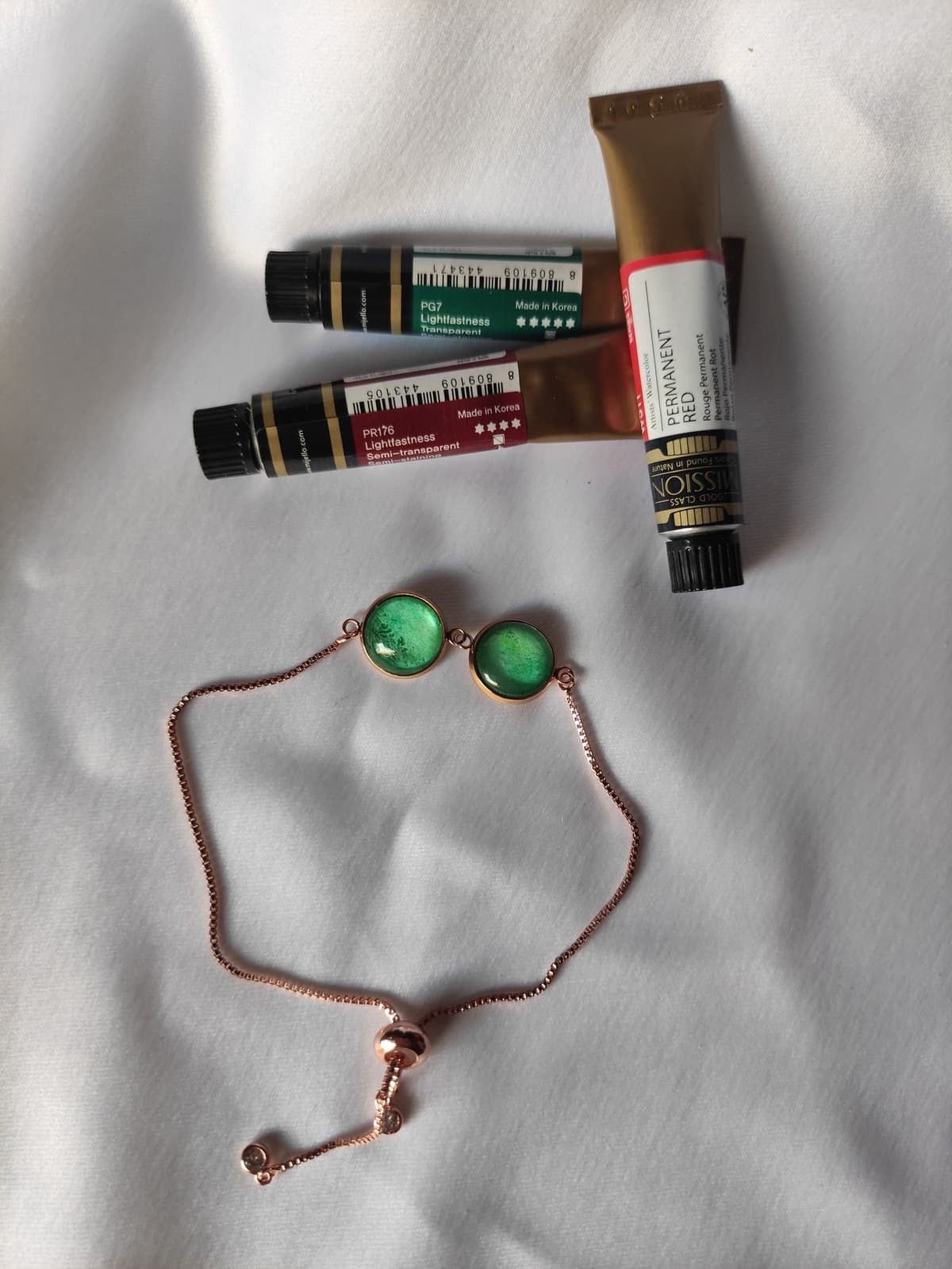 Edelstahl Opal Armband