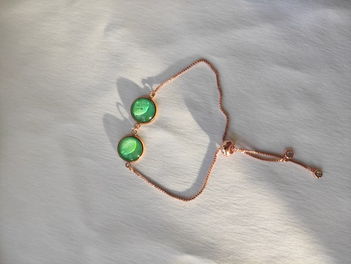 Edelstahl Opal Armband