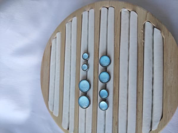 Ohrstecker Edelstahl handbemalt 