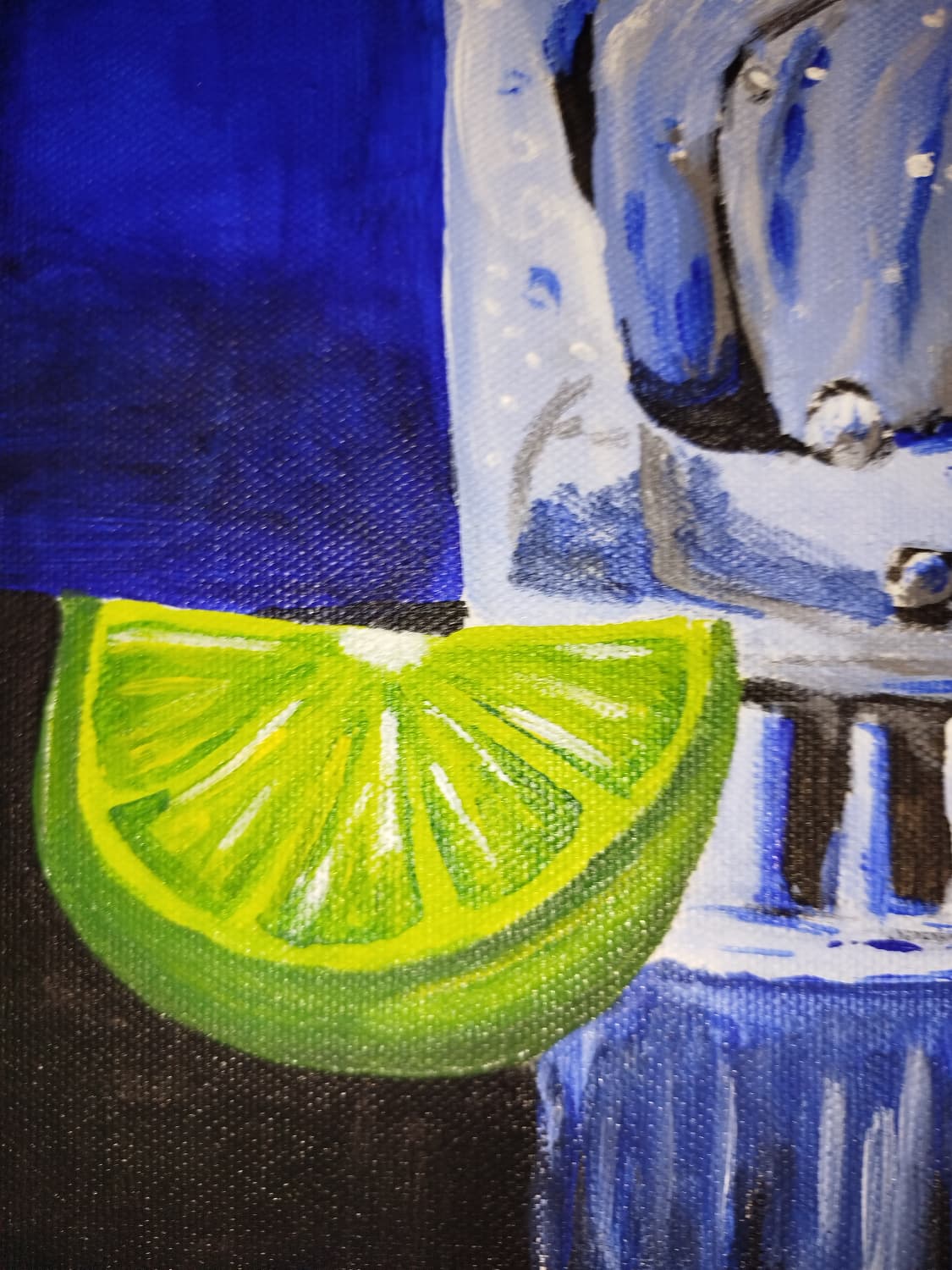 Acrylgemälde Gin & Lime 24x30 cm 