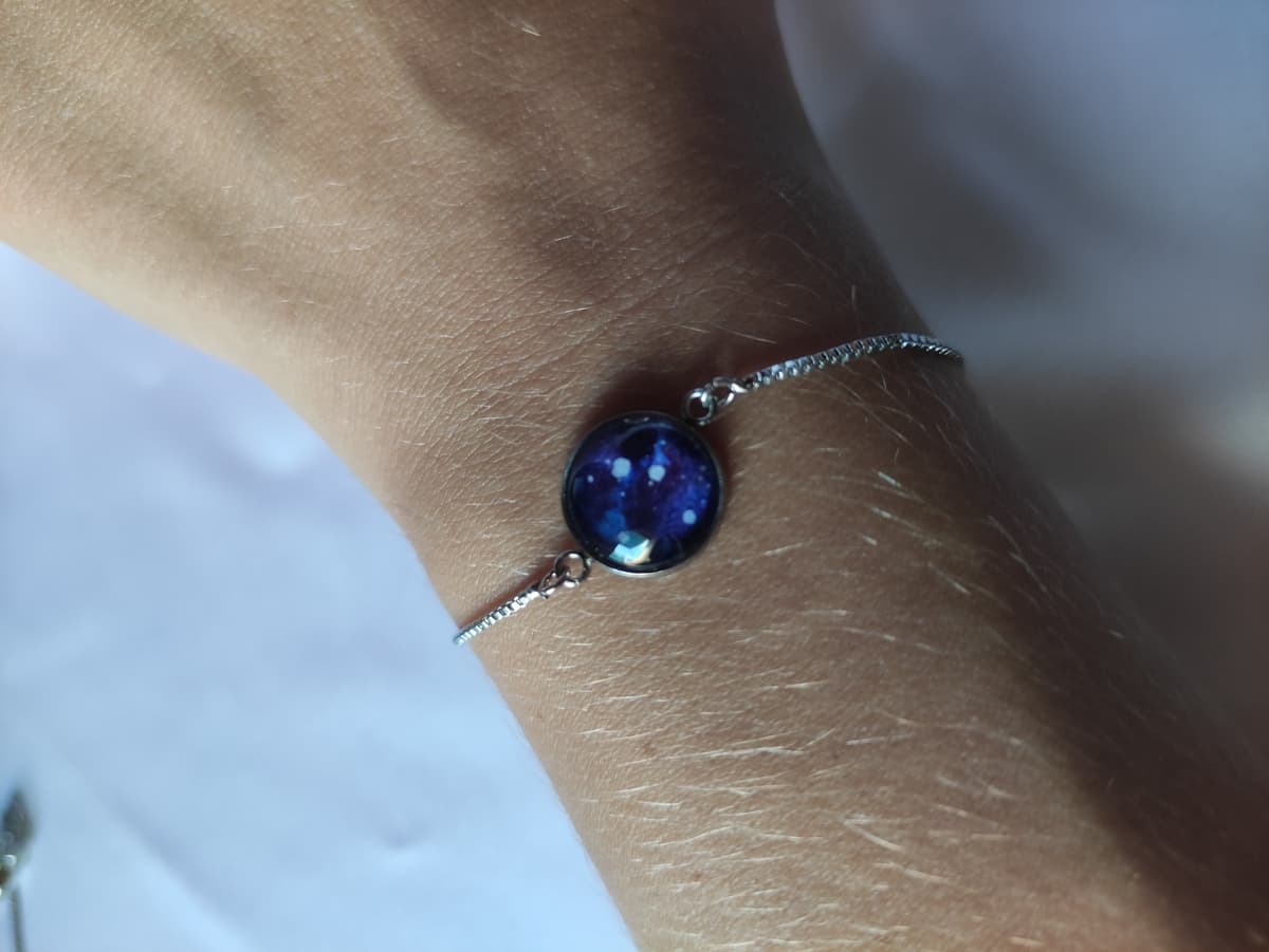 Edelstahl Opal Armband