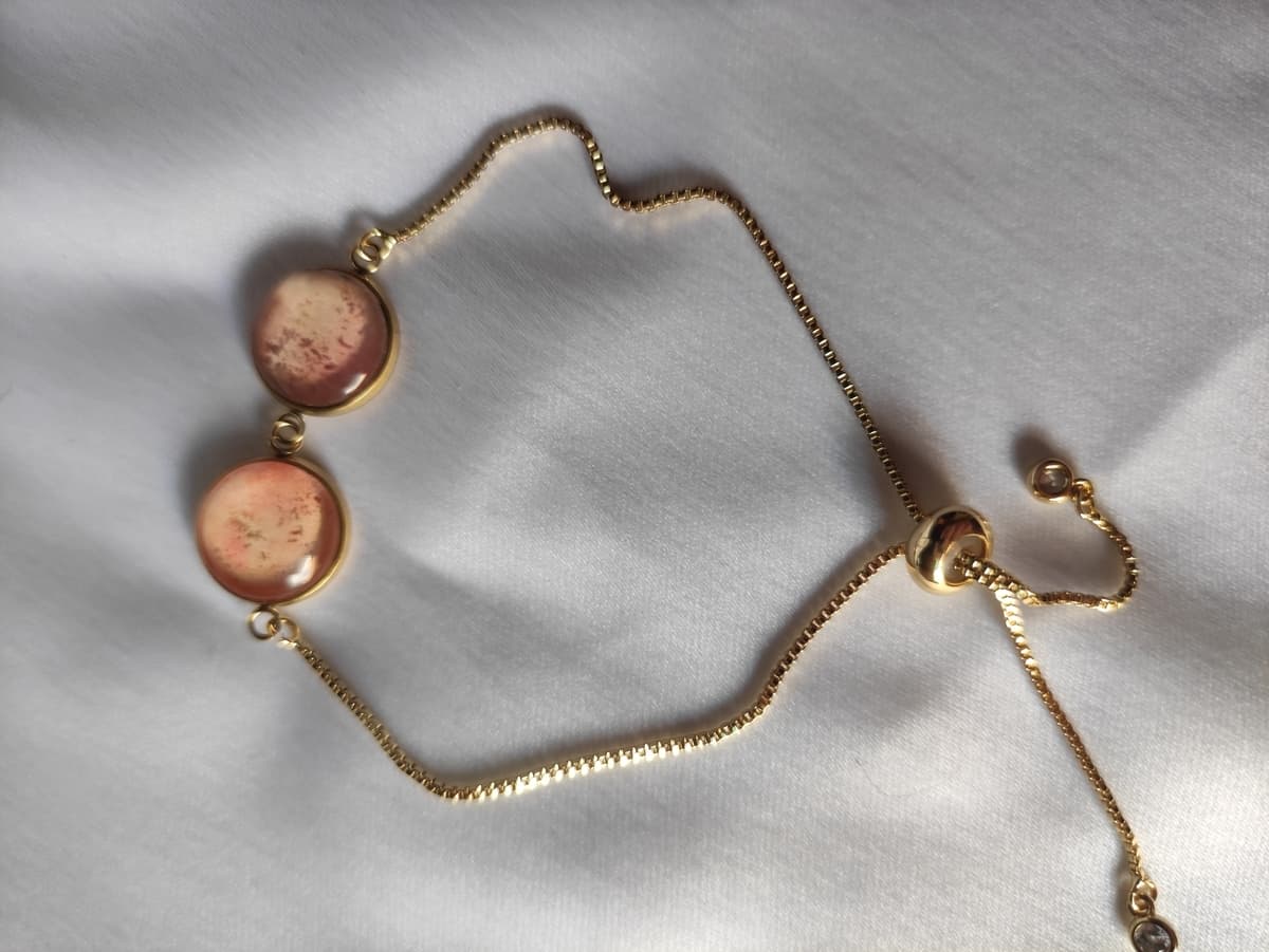 Edelstahl Opal Armband