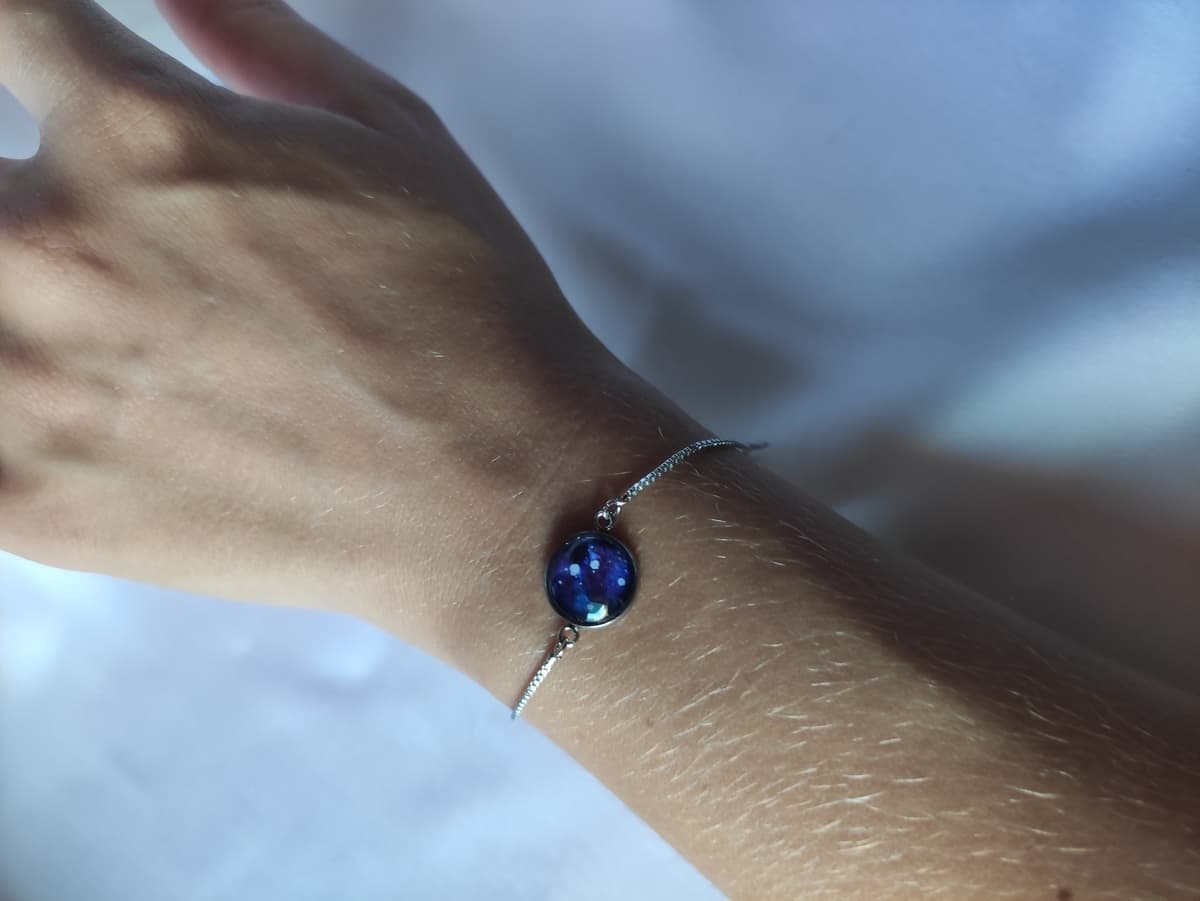 Edelstahl Opal Armband