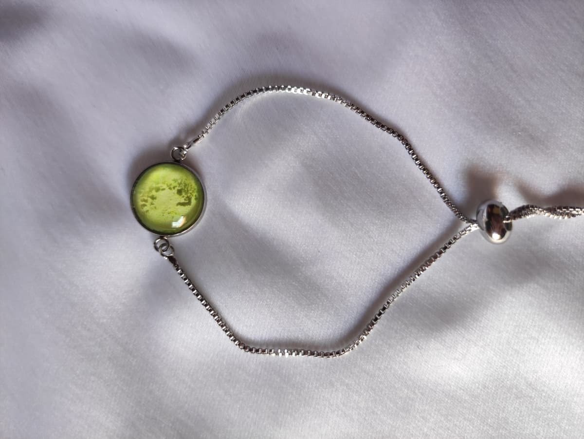 Edelstahl Opal Armband