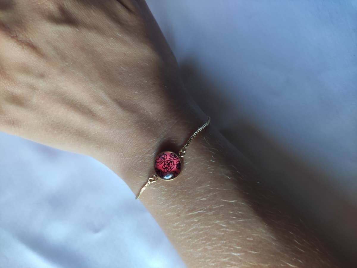 Edelstahl Opal Armband