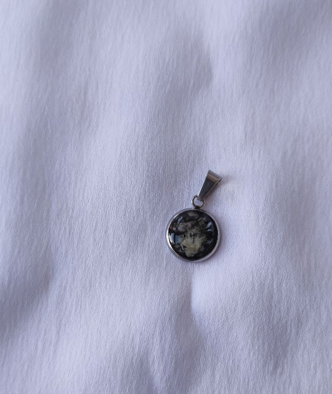 Erinnerungsschmuck Halskette Edelstahl 12 mm 