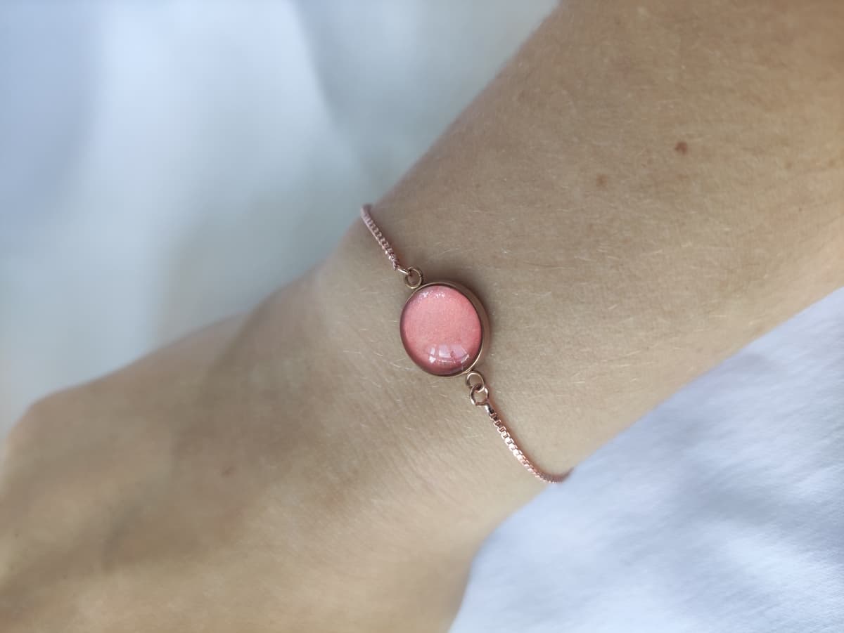 Edelstahl Opal Armband