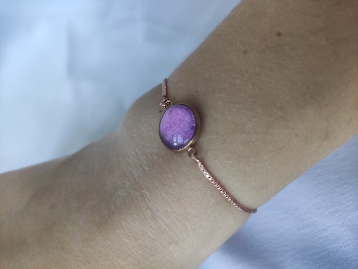 Edelstahl Opal Armband