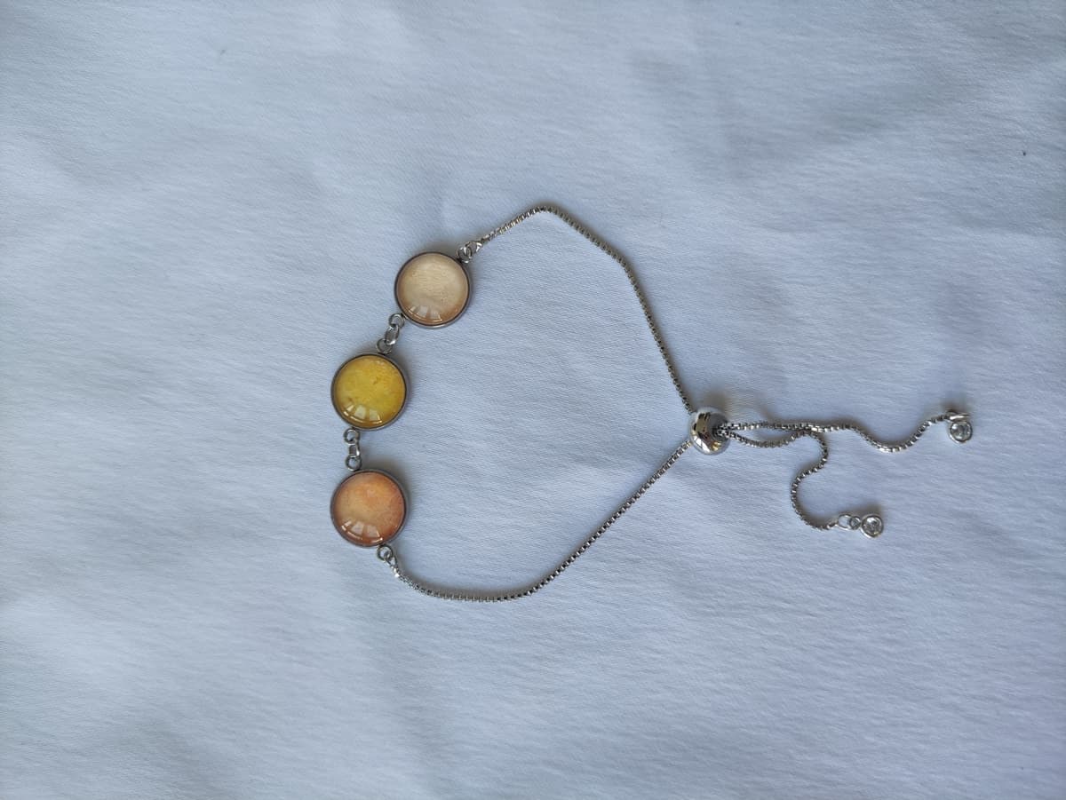 Edelstahl Opal Armband