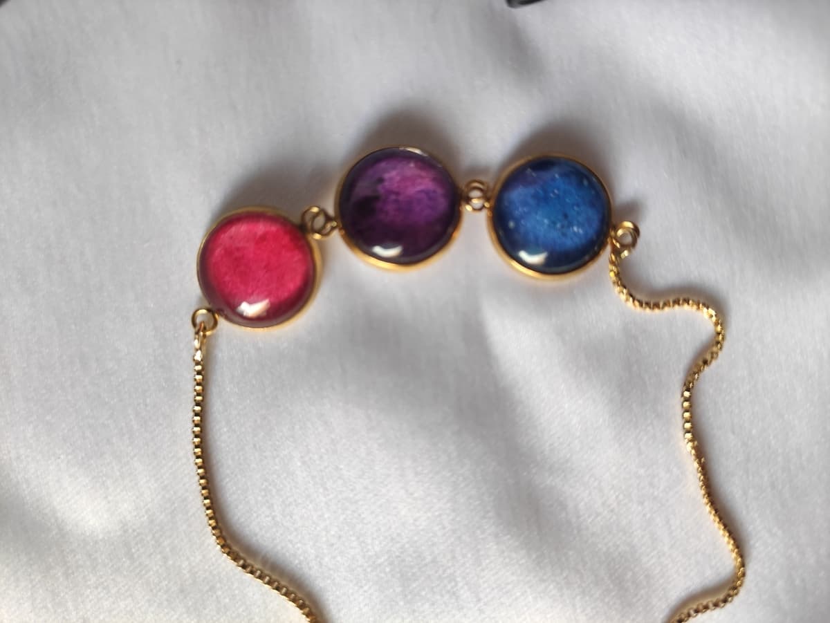 Edelstahl Opal Armband