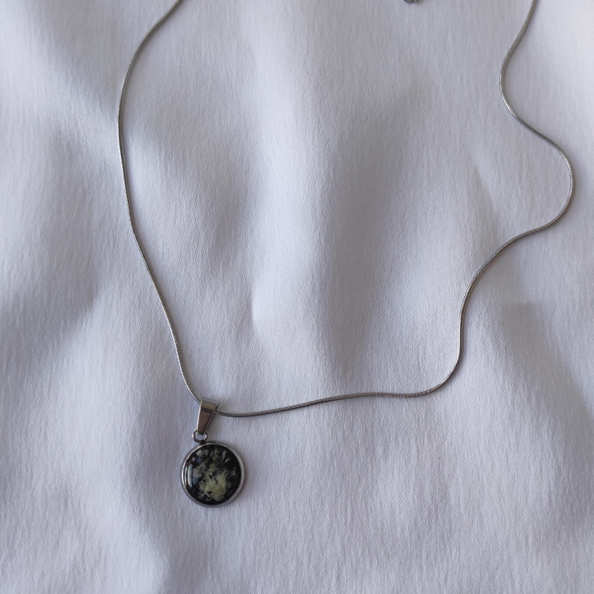 Erinnerungsschmuck Halskette Edelstahl 12 mm 