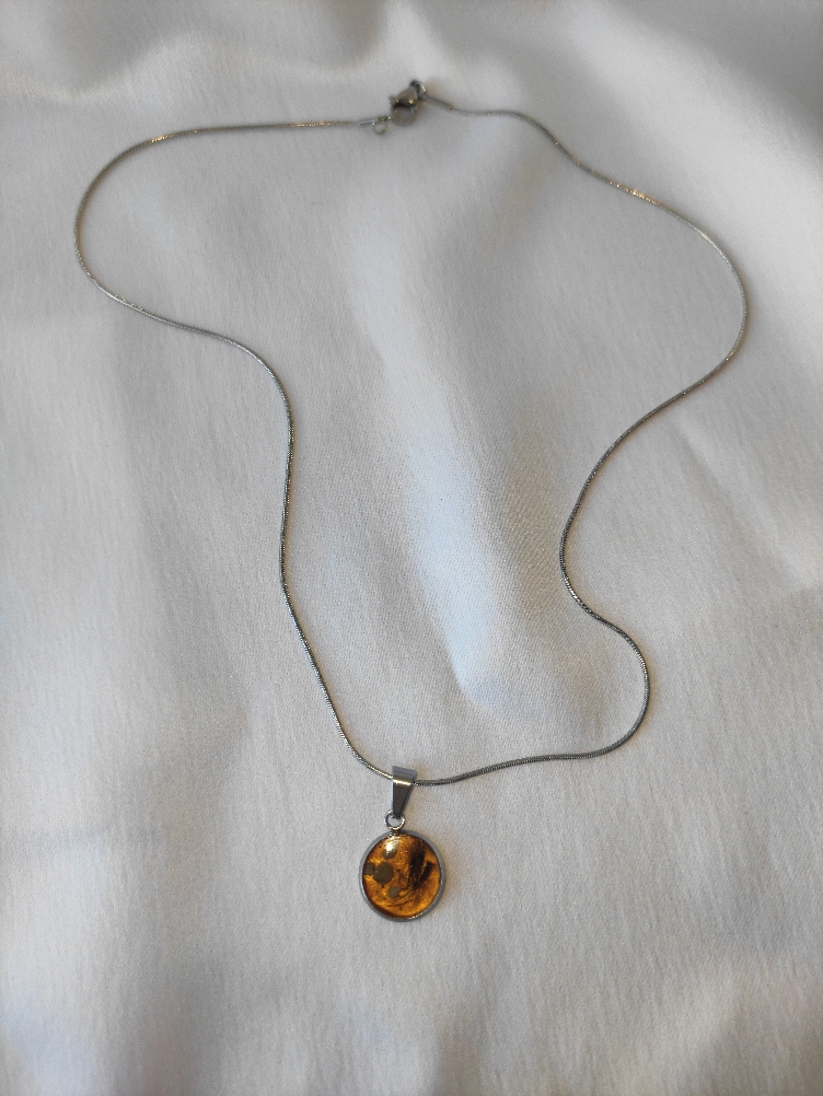 Erinnerungsschmuck Halskette Edelstahl 12 mm 