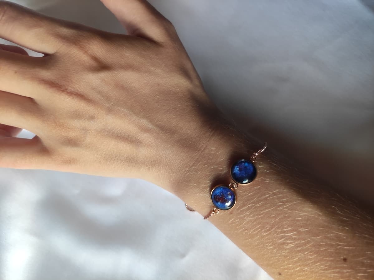 Edelstahl Opal Armband