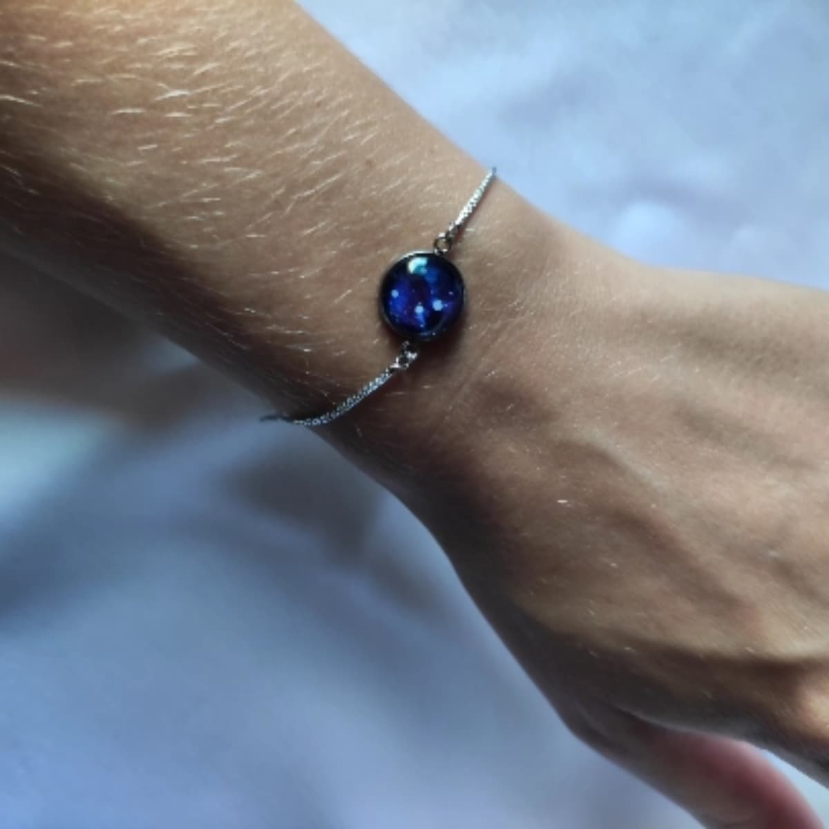 Edelstahl Opal Armband