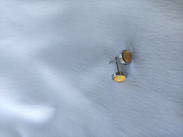 Ohrstecker Edelstahl handbemalt 
