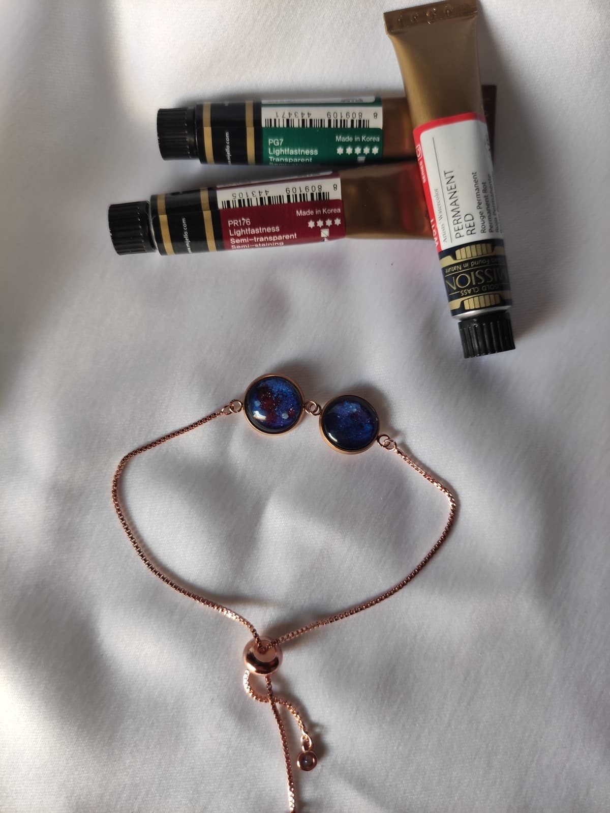 Edelstahl Opal Armband