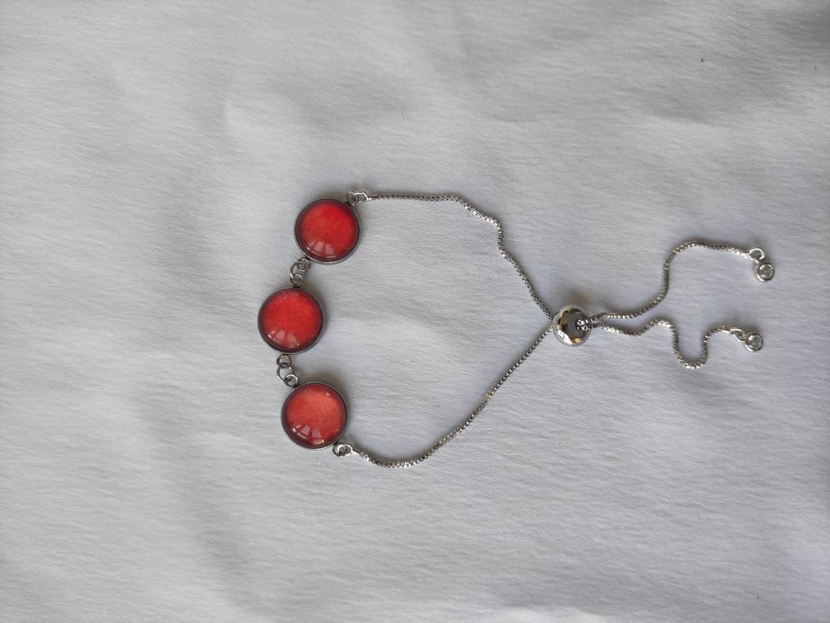 Edelstahl Opal Armband