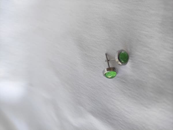 Ohrstecker Edelstahl handbemalt 