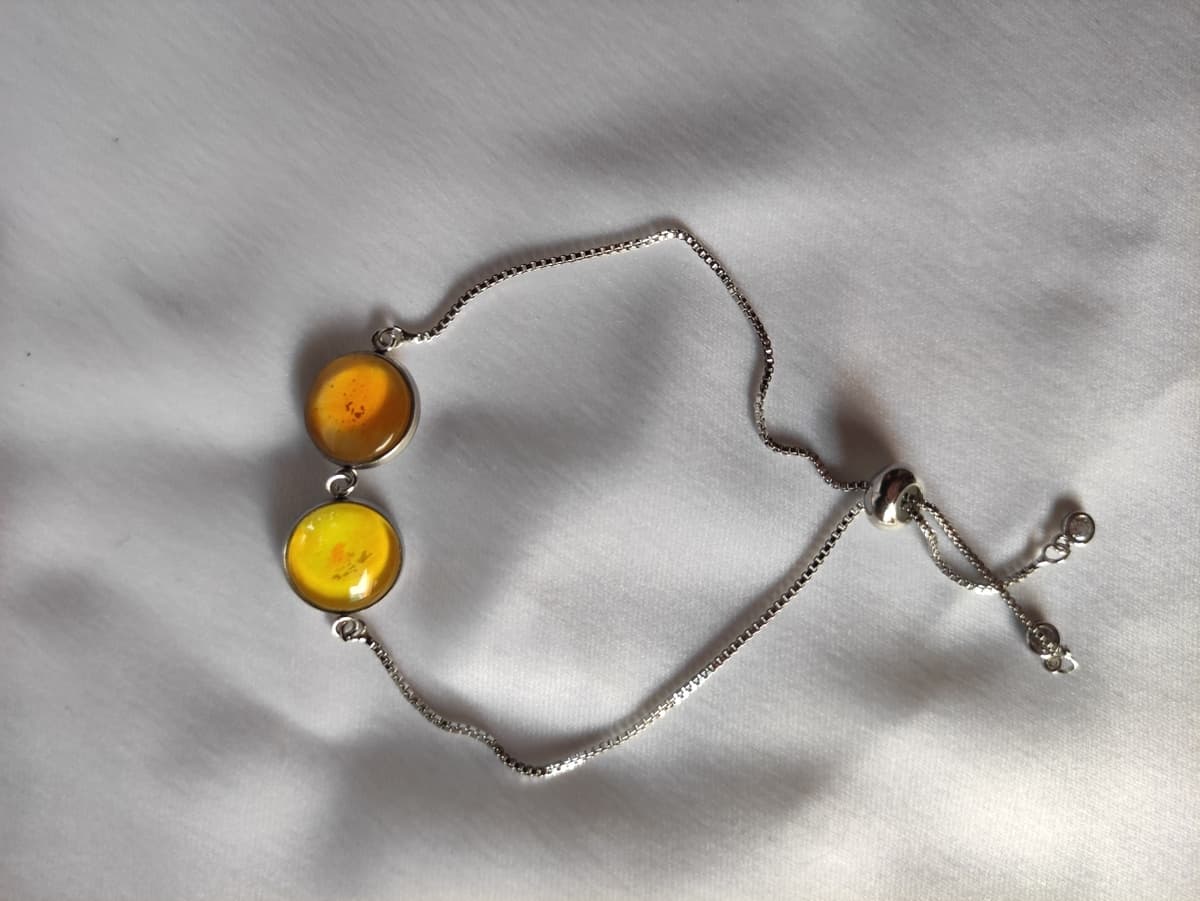 Edelstahl Opal Armband