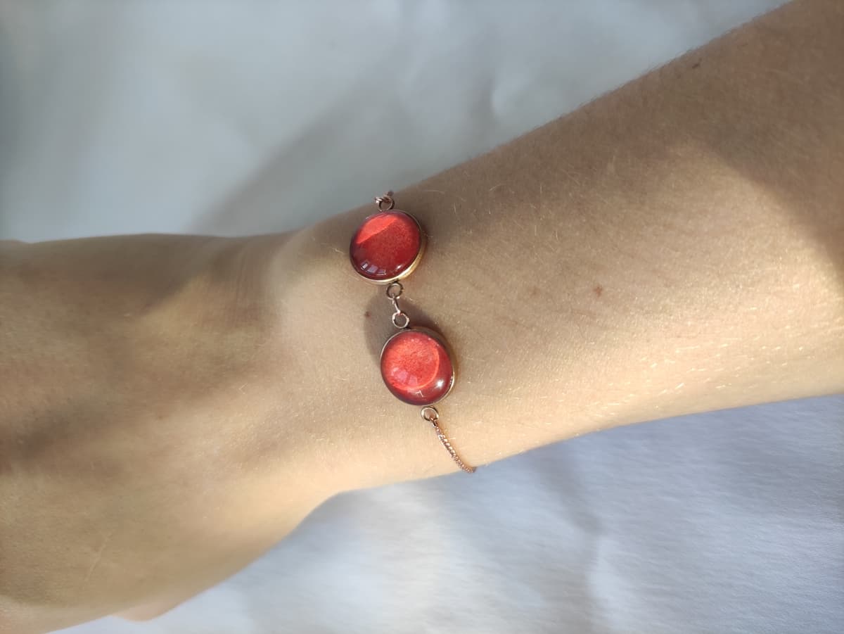 Edelstahl Opal Armband