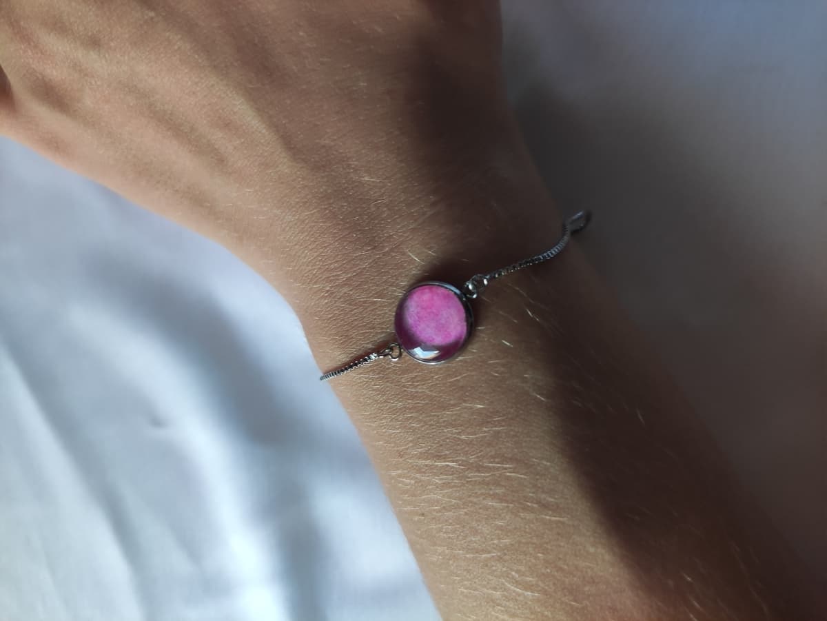 Edelstahl Opal Armband