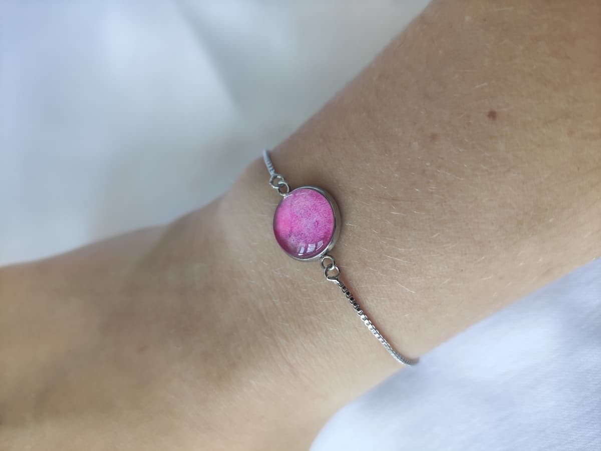 Edelstahl Opal Armband