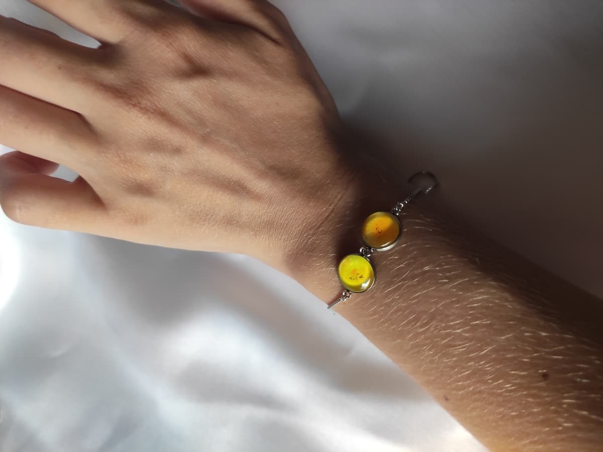 Edelstahl Opal Armband