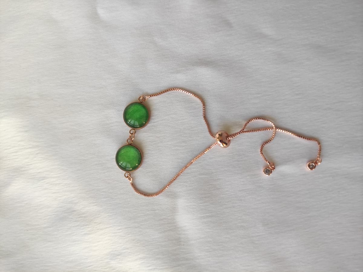 Edelstahl Opal Armband