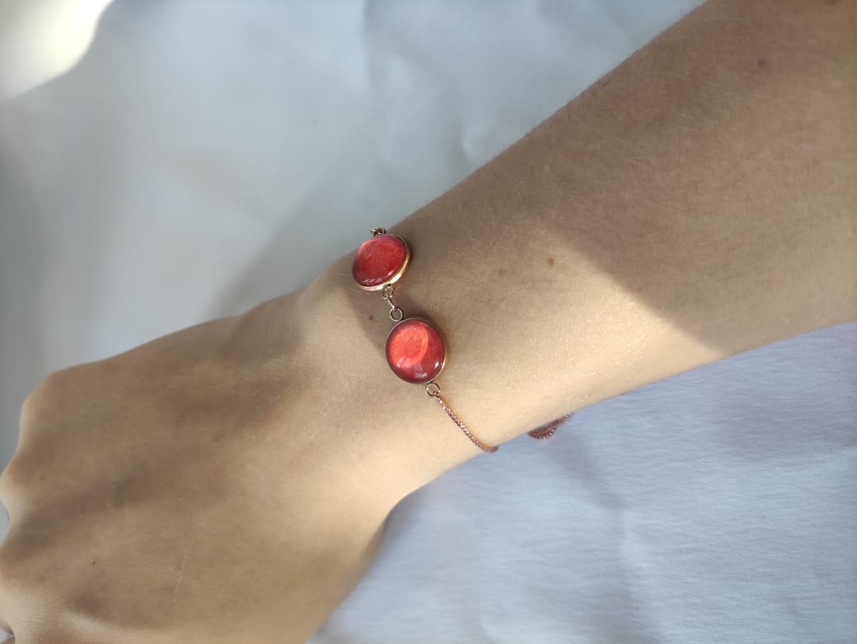 Edelstahl Opal Armband