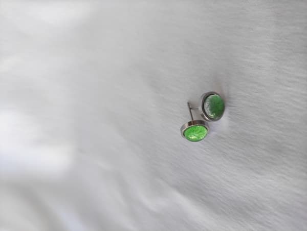 Ohrstecker Edelstahl handbemalt 