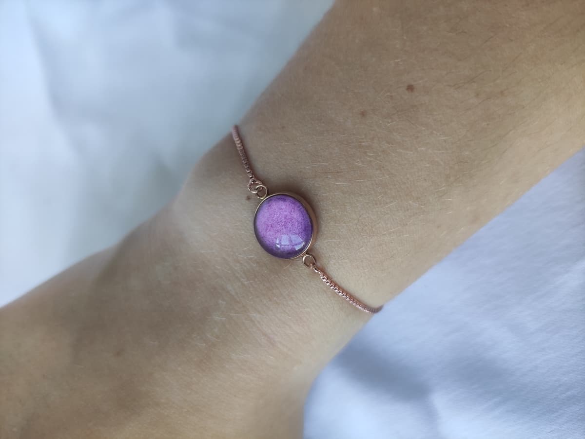 Edelstahl Opal Armband